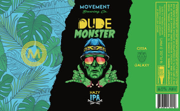 Dude Monster // Hazy IPA // 4 Pack-16oz cans
