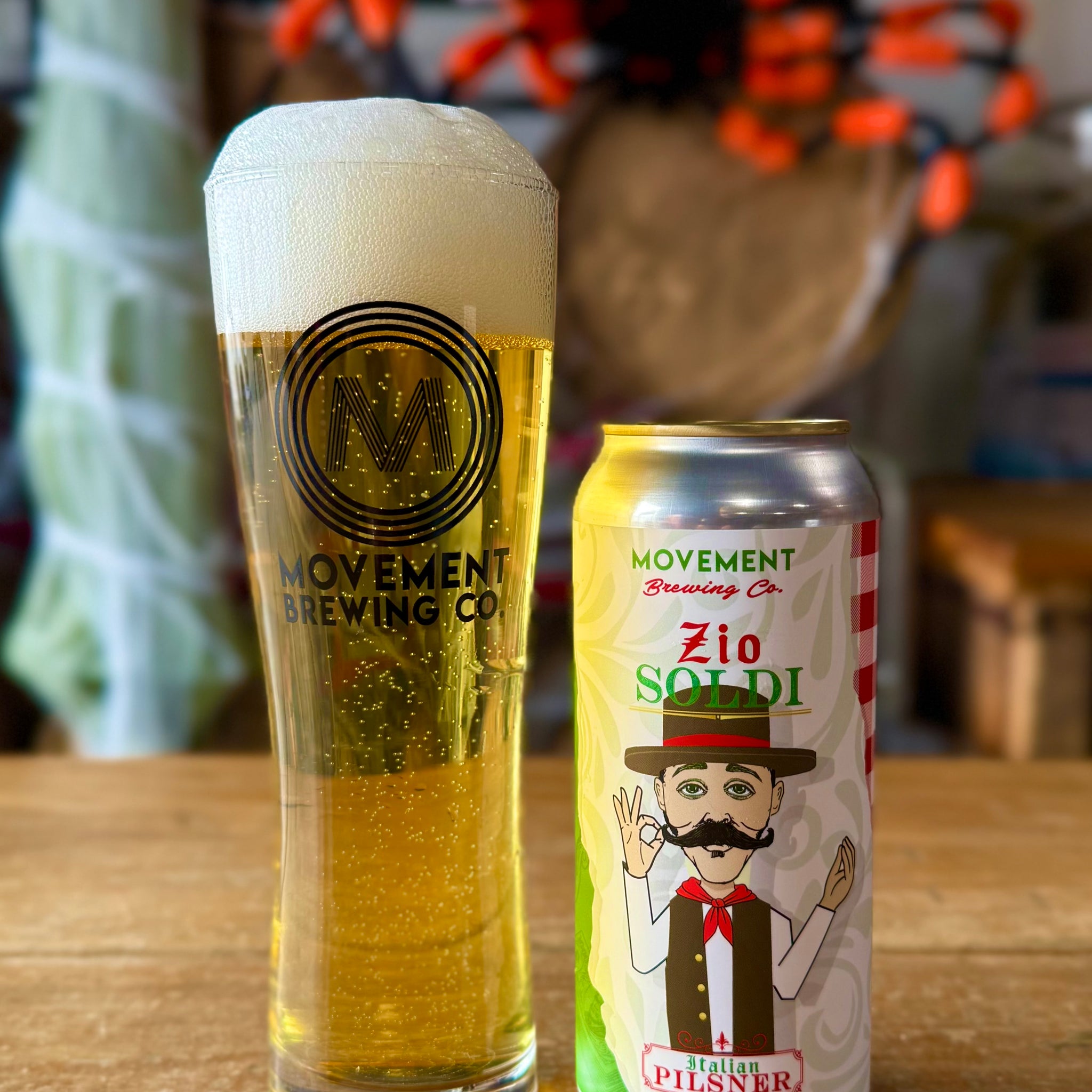 Zio Soldi // Italian Pilsner // 4 Pack- 16oz cans