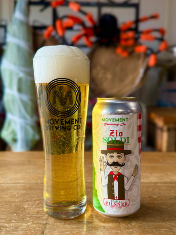 Zio Soldi // Italian Pilsner // 4 Pack- 16oz cans