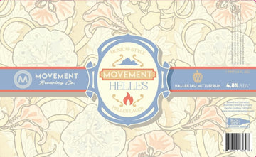 Movement Helles // Golden Helles Lager // 4 Pack- 16oz cans