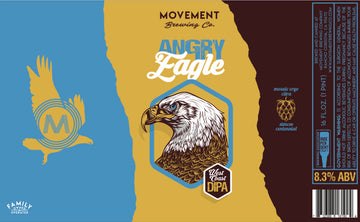 Angry Eagle // DIPA // 4 Pack- 16oz cans