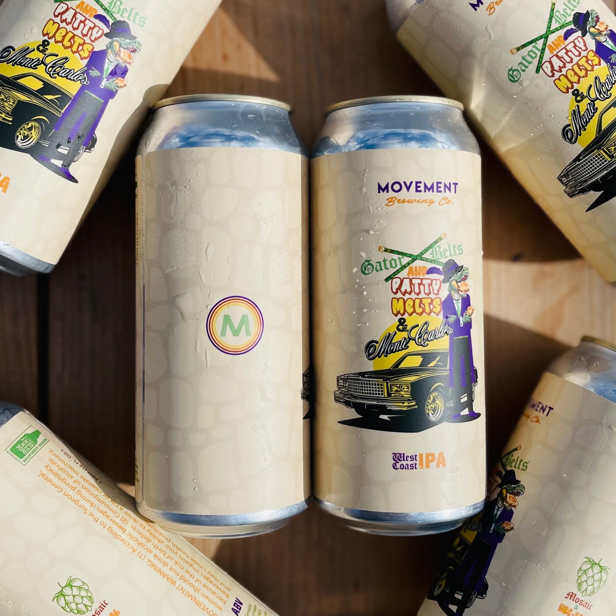 Gator Belts & Patty Melts & Monte Carlo's // West Coast IPA // 4 Pack-16oz cans