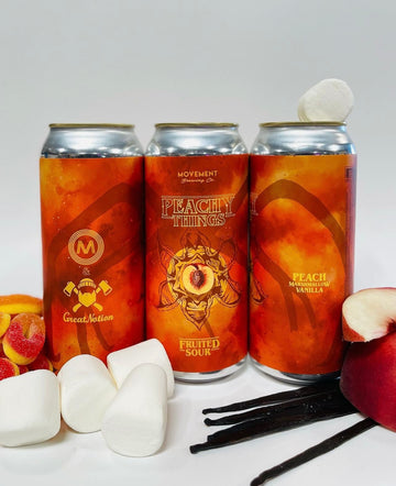 Peachy Things // Fruited Sour // 4 Pack-16oz cans