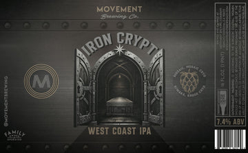 Iron Crypt // West Coast IPA // 4 Pack-16oz cans