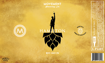 Hamilton // West Coast IPA // 4 Pack-16oz cans