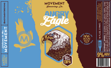 Angry Eagle // DIPA // 4 Pack- 16oz cans