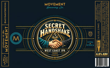Secret Handshake // West Coast IPA // 4 Pack-16oz cans