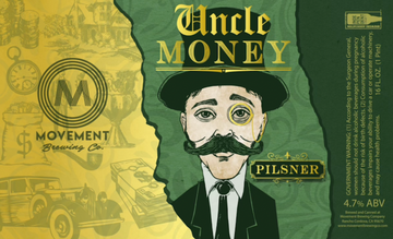 Uncle Money // Pilsner // 4 Pack- 16oz cans