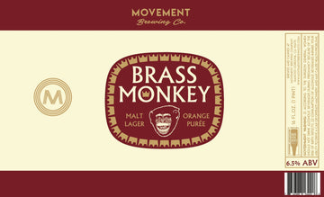 Brass Monkey // Malt Lager // 4 Pack-16oz cans