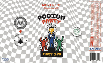 Podium Party // Hazy IPA // 4 Pack-16oz cans