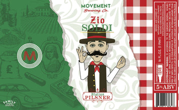 Zio Soldi // Italian Pilsner // 4 Pack- 16oz cans